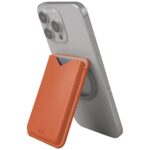 Magnetic wallet UNIQ Lyden Evo stand phone terracotta - imagine 2