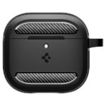 Spigen Rugged Armor AirPods 4 matte black ACS08642 - imagine 2