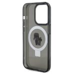 Karl Lagerfeld KLHMP14LHMRSKCK iPhone 14 Pro 6.1" black hardcase Ring Stand Karl&Choupettte Ma - imagine 7