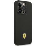 Ferrari FESSIHMP14XBK iPhone 14 Pro Max6.7" black hardcase Silicone Metal Logo Magsafe - imagine 5