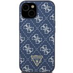 Guess GUHCP15MPG4GPB iPhone 15 Plus / 14 Plus 6.7" blue hardcase 4G Triangle Metal Logo - imagine 3