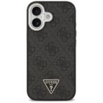 Case Guess 4G Triangle Logo MagSafe for iPhone 17 black silver - imagine 3