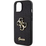 Guess GUHCP15MHG4SGK iPhone 15 Plus / 14 Plus 6.7" black hardcase Glitter Script Big 4G - imagine 6