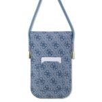 Guess Handbag GUOWBP4SNSB blue 4G Metal Script Logo - imagine 2