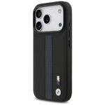 Case BMW M Perforated Stripe Logo MagSafe for iPhone 17 Pro blue - imagine 2