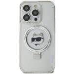 Karl Lagerfeld KLHMP15XHMRSCHH iPhone 15 Pro Max 6.7" white hardcase Ring Stand Choupette Head - imagine 3