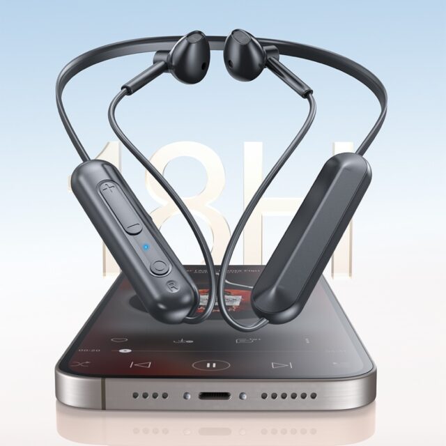 Sports headphones AWEI G82BL Bluetooth black - imagine 6