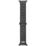 Strap Audi Logo Synthetic Leather Magnetic Ring for Apple Watch 44/45/46/49mm black