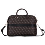 Bag Guess New 4G Zipper Pocket Triangle Logo 15" black - imagine 2