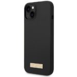 Guess GUHMP14MSBPLK iPhone 14 Plus / 15 Plus 6.7" black hard case Silicone Logo Plate MagSafe - imagine 2