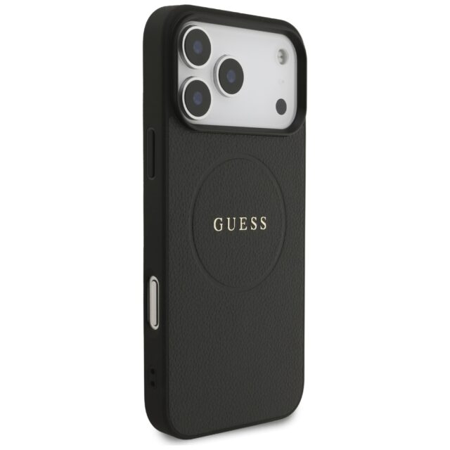 Guess Grained Ring MagSafe case for iPhone 17 Pro Max black - imagine 4