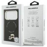 Karl Lagerfeld Karl & Choupette Pins MagSafe Case for iPhone 17 Pro Max Black - imagine 8