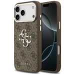 Case Guess 4G Big 4G Classic Logo for  iPhone 17 Pro Max brown silver