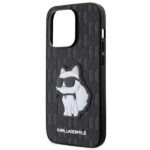 Karl Lagerfeld KLHCP14XSAKHPCK iPhone 14 Pro Max 6.7" black Saffiano Monogram Choupette - imagine 6