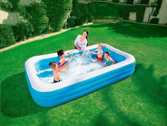 Extralink Home Inflatable Pool for Kids, 305x180x56cm - imagine 3