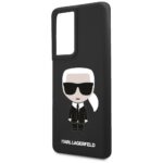 Karl Lagerfeld KLHCS21LSLFKBK S21 UltraG998 hardcase black Silicone Iconic - imagine 5