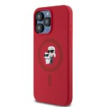 Karl Lagerfeld KLHMP15XSCMKCRHR iPhone 15 Pro Max 6.7" red hardcase Silicone Karl & Choupett - imagine 2