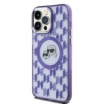 Karl Lagerfeld KLHMP15LHMCKMHU iPhone 15 Pro 6.1" purple IML Monogram Karl&Choupette Head M - imagine 3