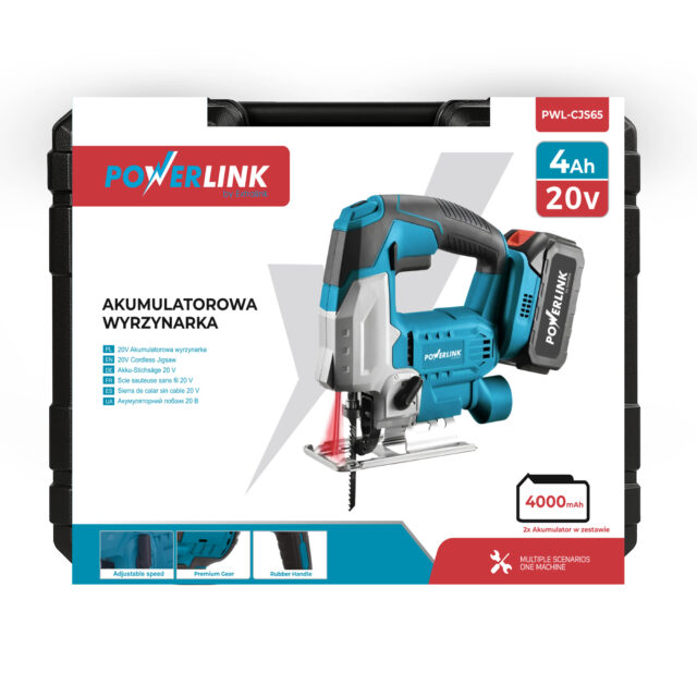 EXTRALINK POWERLINK AKUMULATOROWA WYRZYNARKA 20V 2X4AH PWL-CJS65 - imagine 7