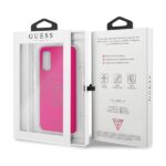 Guess GUHCS62LS4GFU S20 G980 fuchsia hard case Silicone 4G Tone On Tone - imagine 7