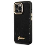 Guess GUHCP14LHGCRHK iPhone 14 Pro 6,1" black hardcase Croco Collection - imagine 2