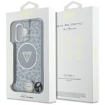 Case Guess HC IML Leopard Triangle Cord Strap for iPhone 16 MagSafe black - imagine 7