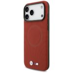 BMW M FW Metal Logo MagSafe Case for iPhone 17 Pro Max Red - imagine 2