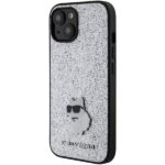 Karl Lagerfeld KLHCP15SGCNPSG iPhone 15/ 14 / 13 6.1" silver hardcase Fixed Glitter Choupett - imagine 2