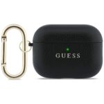 Case Guess Grained Classic Logo Hook for  AirPods Pro 3 black