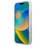 Guess GUHMP16SLFMWTP iPhone 16 6.1" pink hardcase Liquid Glitter Flower MagSafe - imagine 5