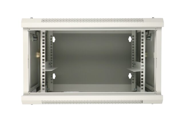Extralink 6U 600x600 AZH Gray | Rackmount cabinet | wall mounted, swing type - imagine 3