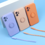 Beline Etui Silicone Ring iPhone 12 ProMax green bottle - imagine 2