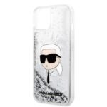 Karl Lagerfeld KLHCP14SLNKHCH iPhone 14/ 15 / 13 6,1" silver hardcase Glitter Karl Head - imagine 6
