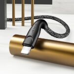 USAMS braided cable U41 lightning 3m 2A red SJ397USB02 (US-SJ397) Fast Charge - imagine 4