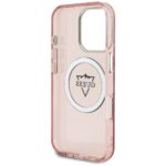 Case Guess IML Metal Mountain Logo MagSafe for iPhone 16 Pro Max pink - imagine 7