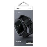 UNIQ Monos Strap 2in1 Apple Watch Strap + Case Series 4/5/6/7/8/SE/SE2/SE3 44/45mm midnight black - imagine 4