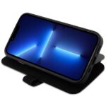 BMW BMBKP14L22RDPK iPhone 14 Pro 6.1" black bookcase Leather Textured&Stripe - imagine 5