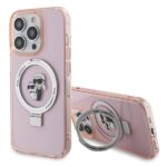 Karl Lagerfeld KLHMP15XHMRSKCP iPhone 15 Pro Max 6.7" pink hardcase Ring Stand Karl&Choupettte