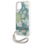 Guess GUHCP13SHFLSN iPhone 13 mini 5,4" green hardcase Flower Strap - imagine 6