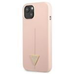 Guess GUHCP13MSLTGP iPhone 13 / 14 / 15 6,1" pink hardcase Silicone Triangle - imagine 2
