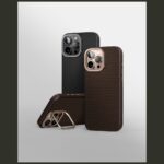 Case UNIQ Keva Max for iPhone 16 Pro Max Magclick Charging Camera Stand brown - imagine 7