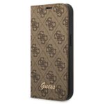 Guess GUBKP14LHG4SHW iPhone 14 Pro 6,1" brown book 4G Vintage Gold Logo