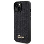 Guess GUHCP14SPMSDGSK iPhone 14 / 15 / 13 6.1" black hardcase Disco Metal Script - imagine 2