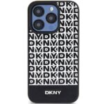 DKNY DKHMP15LPSOSPK iPhone 15 Pro 6.1 inch black hardcase Leather Printed Pattern Metal Logo MagSafe - imagine 3