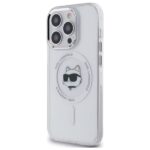 Karl Lagerfeld KLHMP13LHLSCHH iPhone 13 Pro 6.1" white hardcase IML Metal Choupette Head MagS - imagine 2