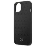 Mercedes MEHCP13SPSQBK iPhone 13 mini 5,4" black hardcase Leather Stars Pattern - imagine 6