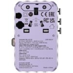 Verbatim Travel Adapter EU/UK/US GaN   2xUSB-C/2xUSB-A/1xUSB-C PD 100W purple 30193 - imagine 2