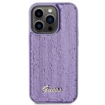 Guess GUHCP15XPSFDGSU iPhone 15 Pro Max 6.7" purple hardcase Sequin Script Metal - imagine 3