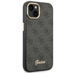 Guess GUHCP14MHG4SHK iPhone 14 Plus / 15 Plus 6.7" black hard case 4G Vintage Gold Logo - imagine 4
