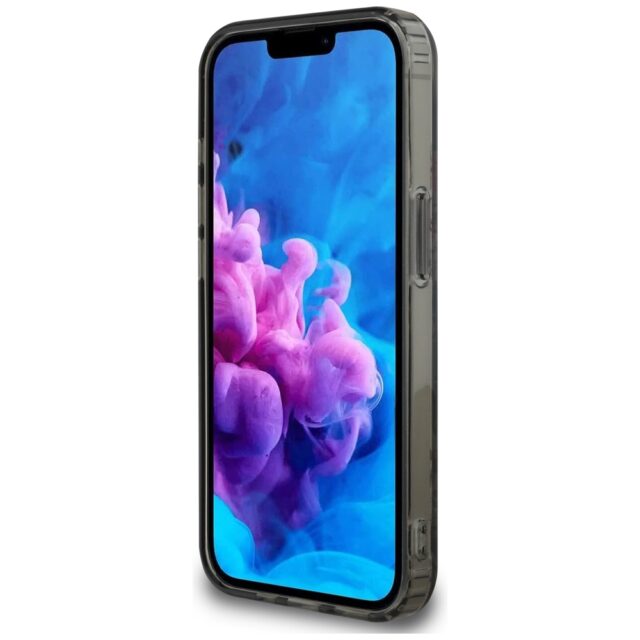 Case Guess IML Flowers MagSafe for iPhone 16e black - imagine 5